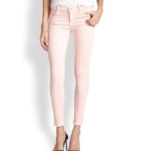7 For All Mankind Blush Pink Cropped Jeans
